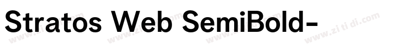 Stratos Web SemiBold字体转换